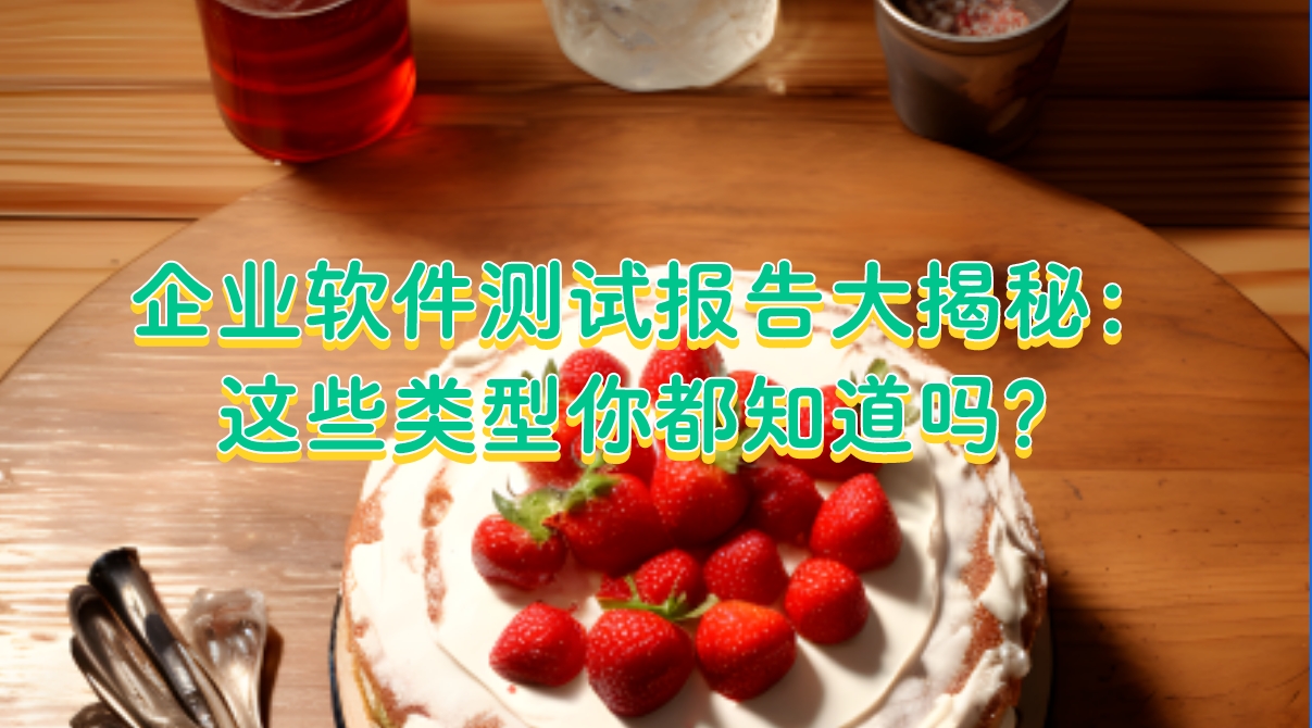 企業(yè)軟件測試報(bào)告大揭秘：這些類型你都知道嗎？